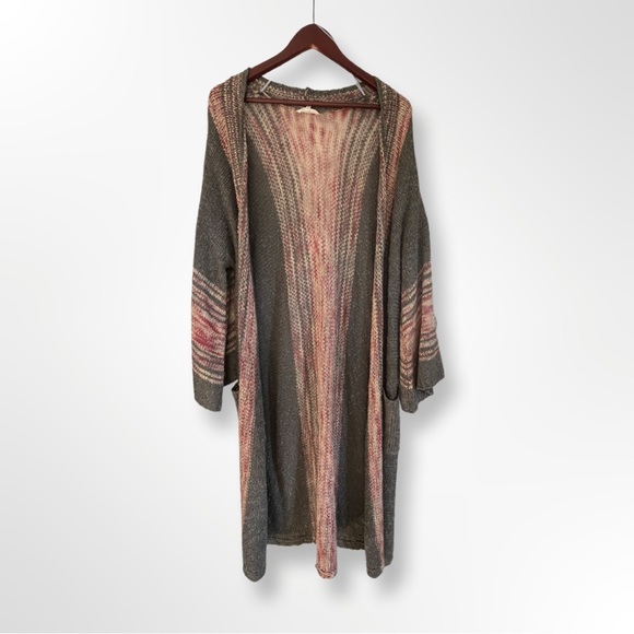 Easel Long Knit Cardigan Sweater - Picture 2 of 5